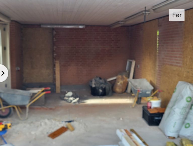 Garage før ombygning